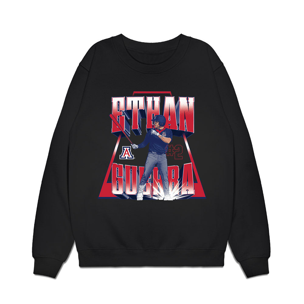 Arizona - NCAA Baseball : Ethan Guerra - Player Collage Premium Crewneck Sweatshirt-0