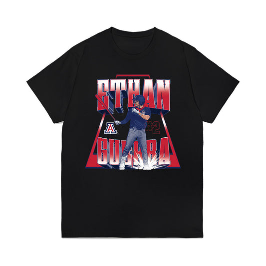 Arizona - NCAA Baseball : Ethan Guerra - Player Collage Premium T-Shirt-0