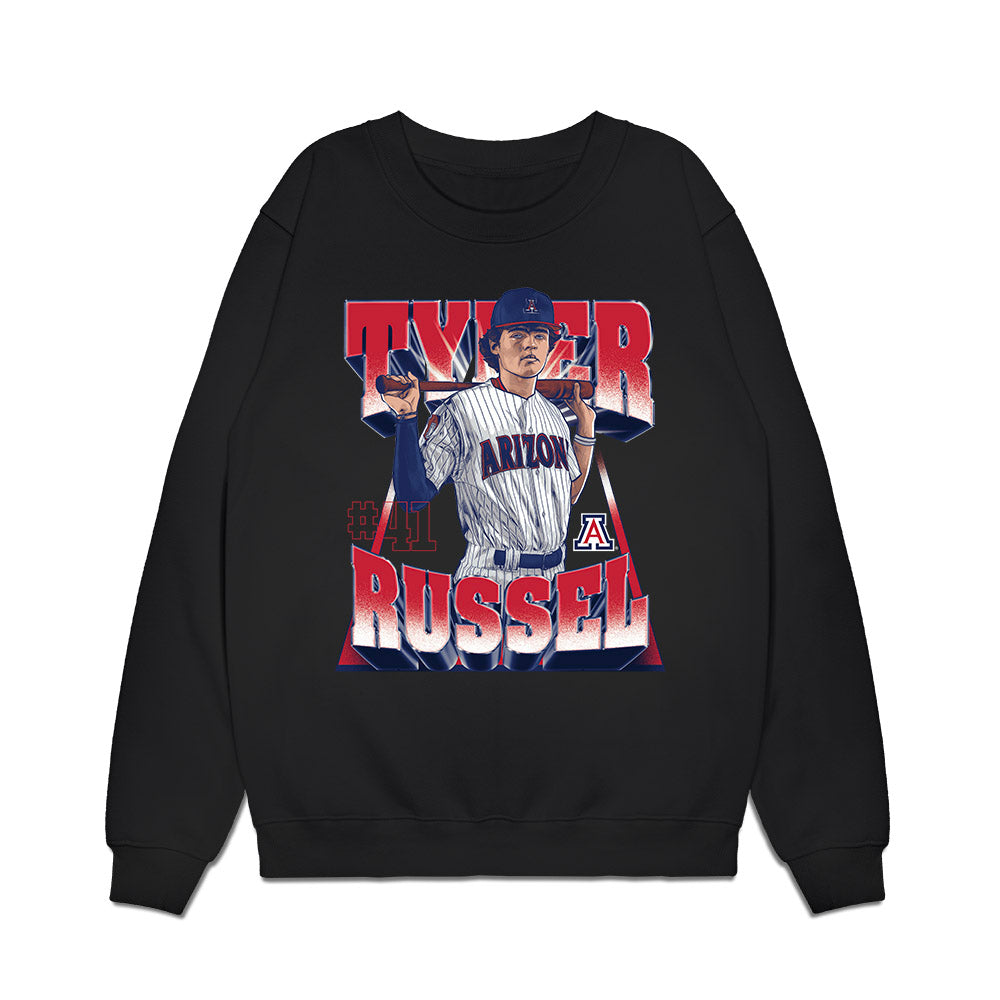 Arizona - NCAA Baseball : Tyler Russell - Premium Crewneck Sweatshirt-0