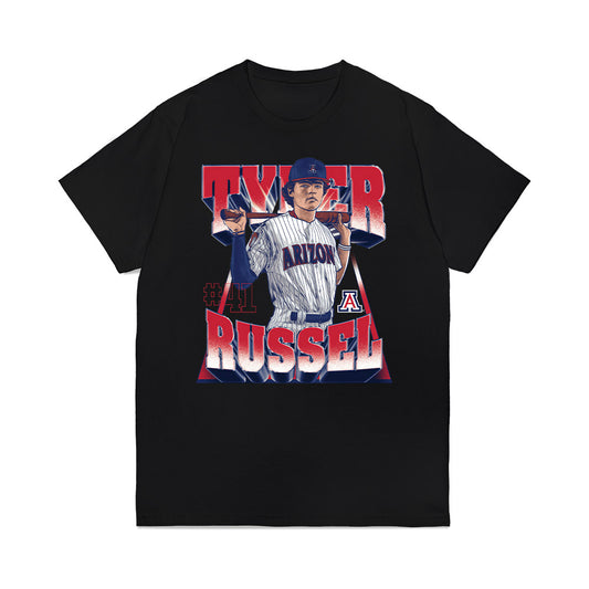 Arizona - NCAA Baseball : Tyler Russell - Premium T-Shirt-0