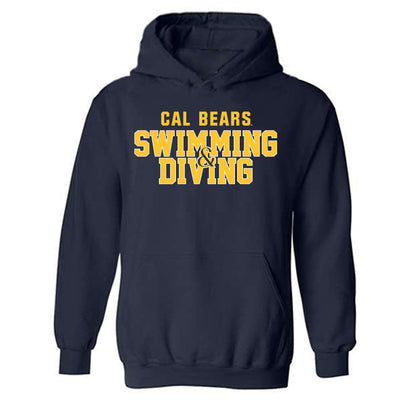 UC Berkeley - NCAA Men's Swimming & Diving : Samuel Quarles - Sports Shersey Hooded Sweatshirt-0