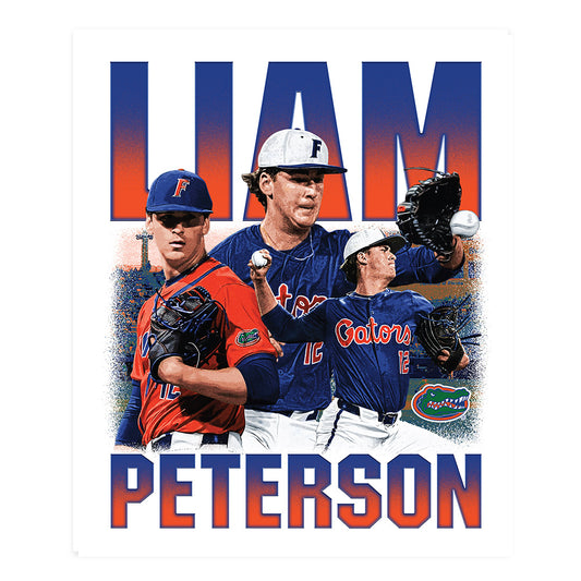 Florida - NCAA Baseball : Liam Peterson - Collage Poster 20x24-0