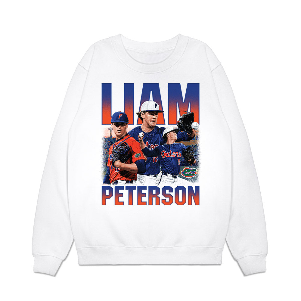 Florida - NCAA Baseball : Liam Peterson - Collage Premium Crewneck Sweatshirt-0