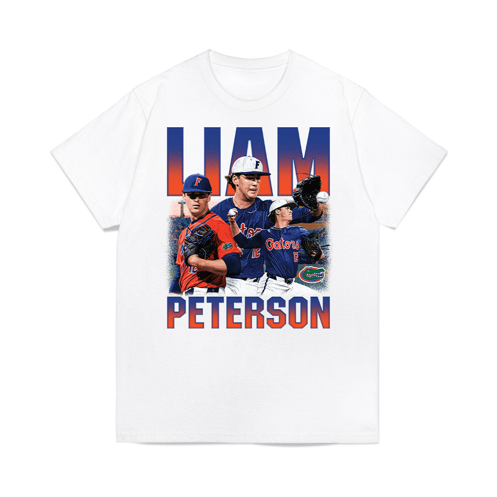 Florida - NCAA Baseball : Liam Peterson - Collage Premium T-Shirt-0