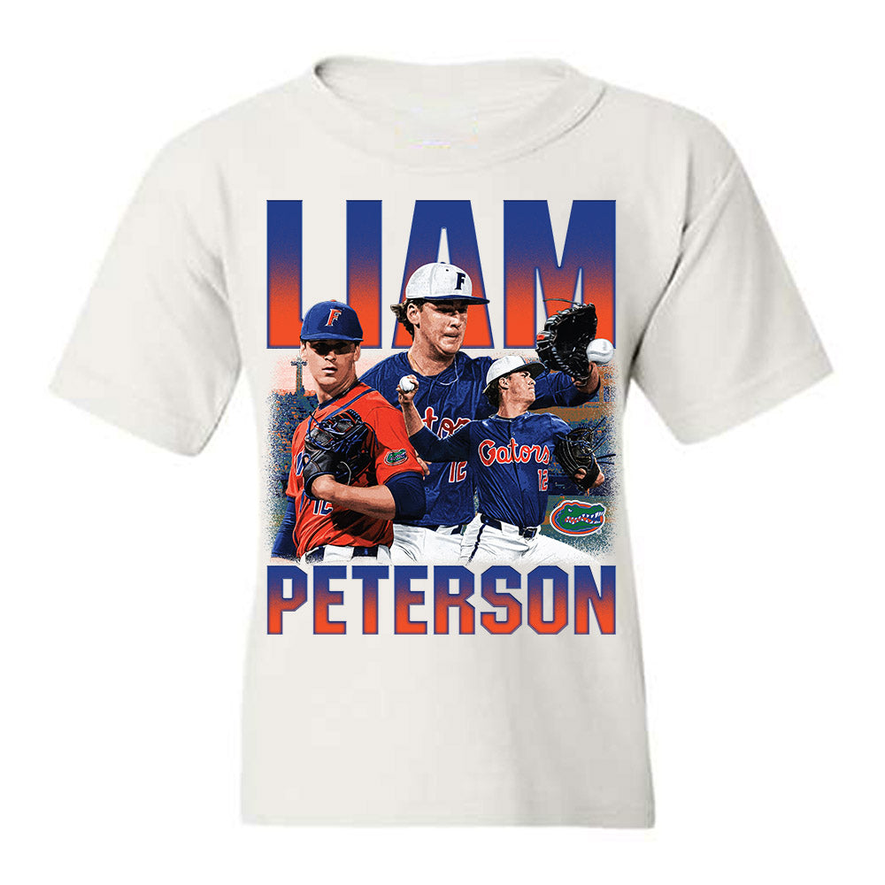 Florida - NCAA Baseball : Liam Peterson - Collage Youth T-Shirt-0