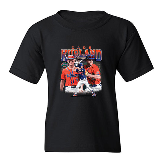 Florida - NCAA Baseball : Cade Kurland - Collage Youth T-Shirt-0