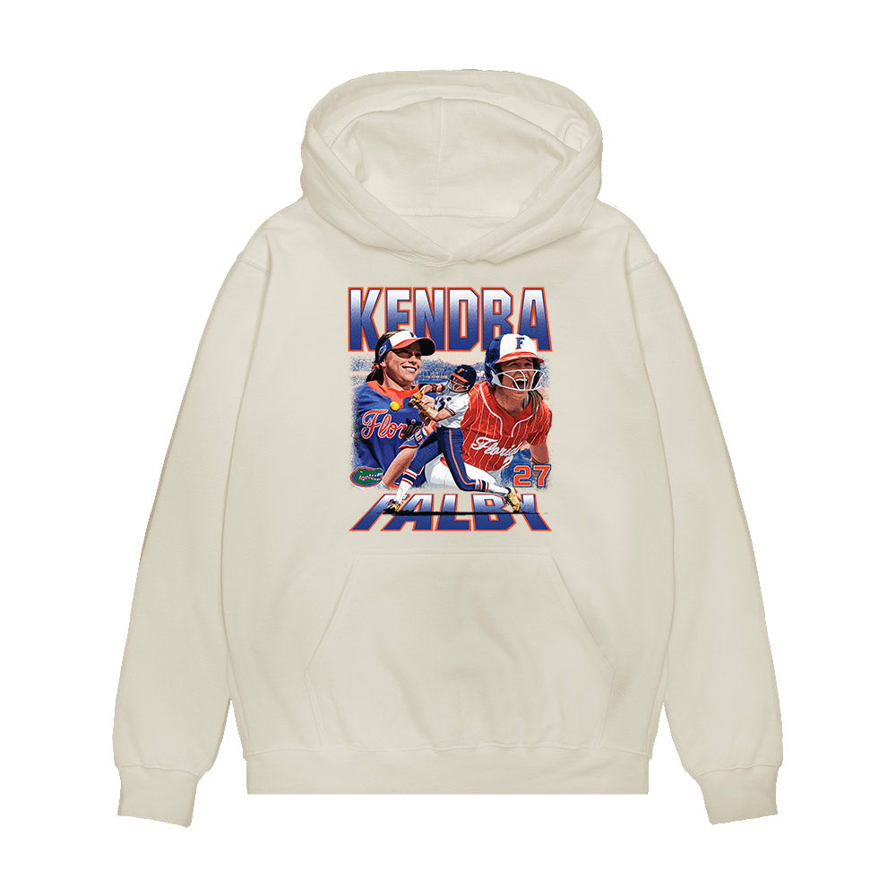 Florida - NCAA Softball : Kendra Falby - Collage Premium Hooded Sweatshirt-0