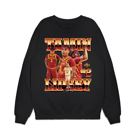 Iowa State - NCAA Men's Basketball : Tamin Lipsey - Collage Premium Crewneck Sweatshirt-0