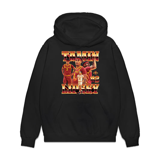 Iowa State - NCAA Men's Basketball : Tamin Lipsey - Collage Premium Hooded Sweatshirt-0