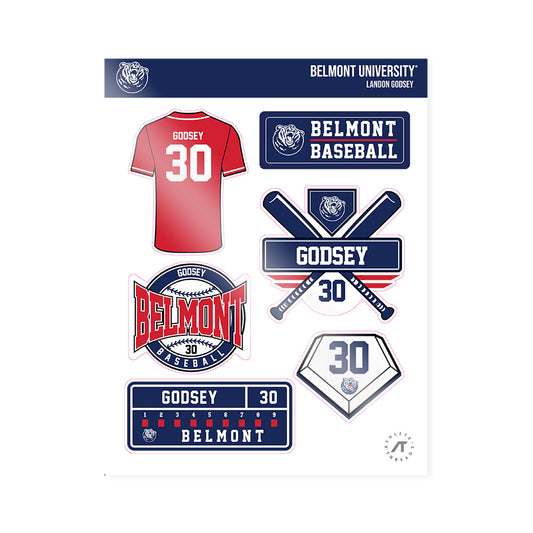Belmont - NCAA Baseball : Landon Godsey - Sticker Sheet-0