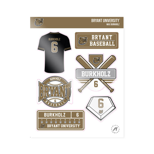 Bryant - NCAA Baseball : Max Burkholz - Sticker Sheet-0