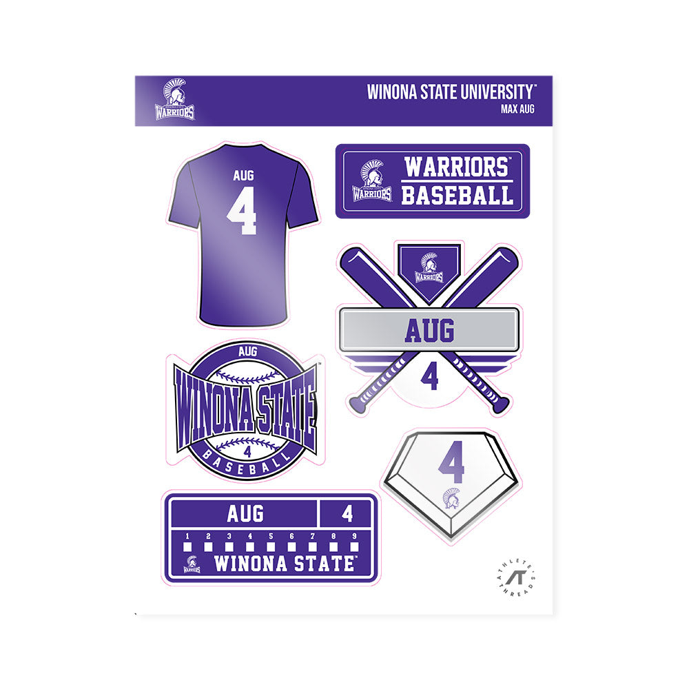 Winona - NCAA Baseball : Max Aug - Sticker Sheet-0