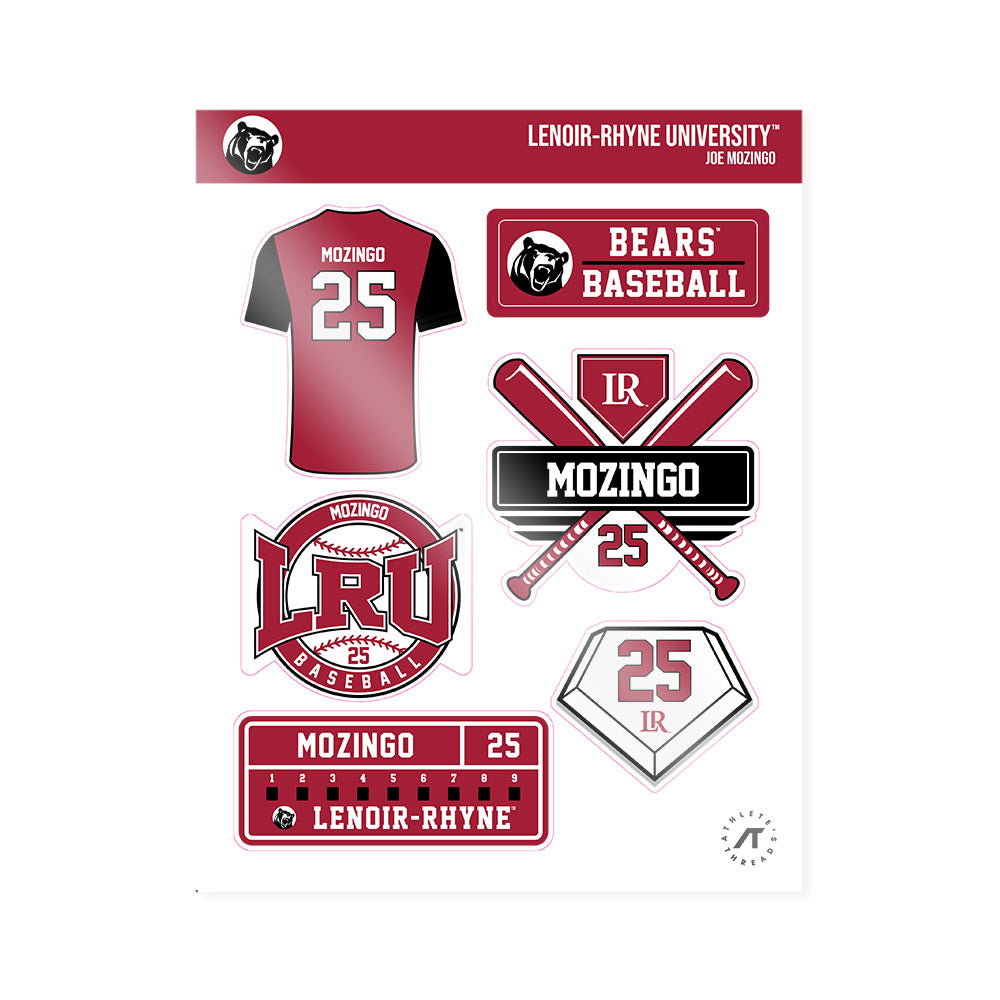 Lenoir Rhyne - NCAA Baseball : Joe Mozingo - Sticker Sheet-0