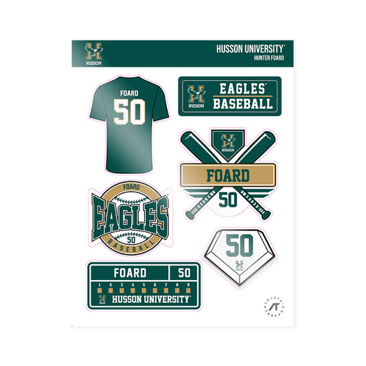 Husson - NCAA Baseball : Hunter Foard - Sticker Sheet-0