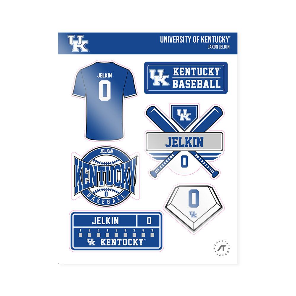 Kentucky - NCAA Baseball : Jaxon Jelkin - Sticker Sheet-0