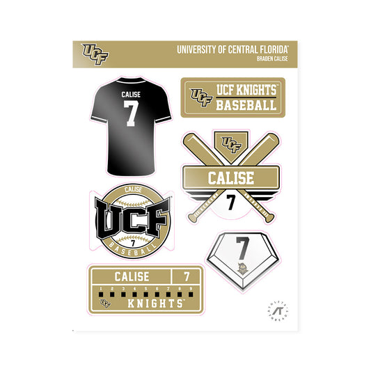 Central Florida - NCAA Baseball : Braden Calise - Sticker Sheet-0