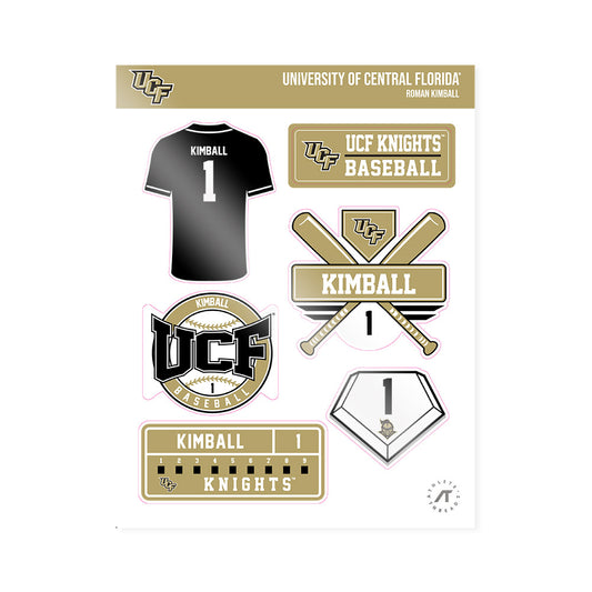 Central Florida - NCAA Baseball : Roman Kimball - Sticker Sheet-0