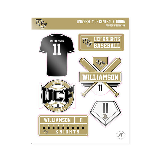 Central Florida - NCAA Baseball : Andrew Williamson - Sticker Sheet-0