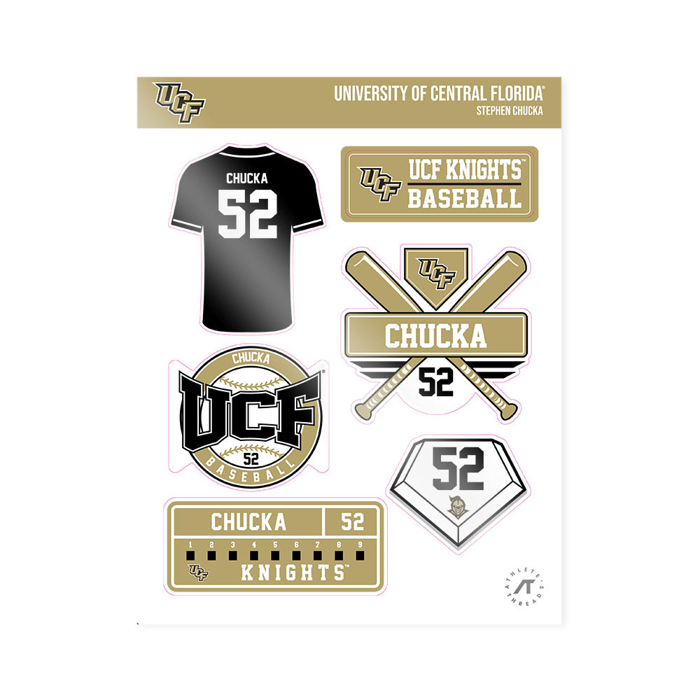 Central Florida - NCAA Baseball : Stephen Chucka - Sticker Sheet-0