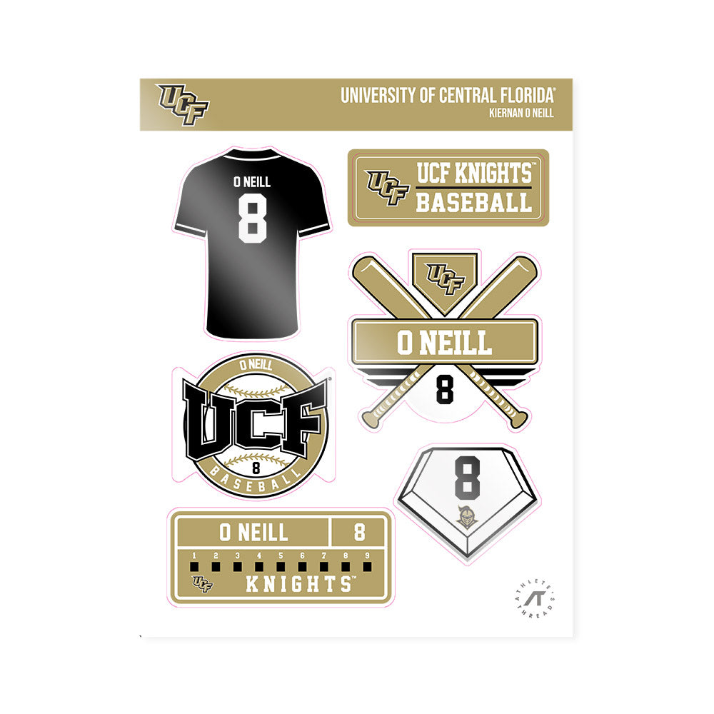 Central Florida - NCAA Baseball : Kiernan O Neill - Sticker Sheet-0