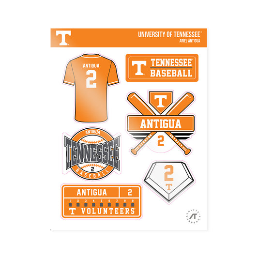 Tennessee - NCAA Baseball : Ariel Antigua - Sticker Sheet-0