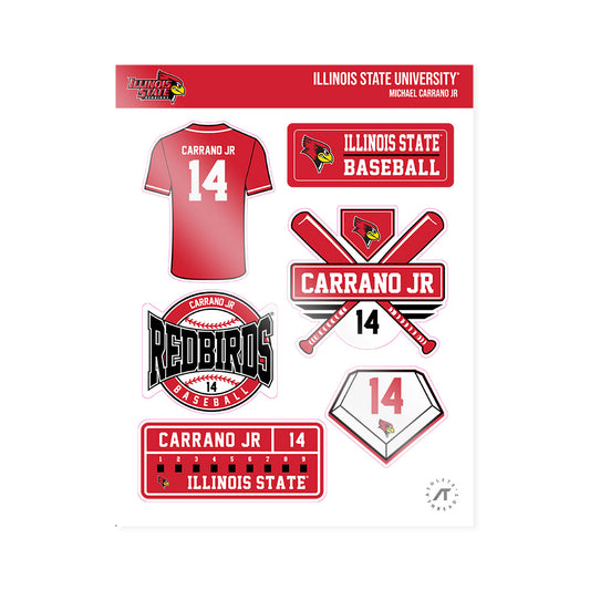 Illinois State - NCAA Baseball : Michael Carrano Jr - Sticker Sheet-0