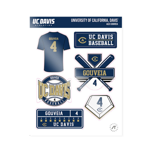 UC Davis - NCAA Baseball : Alex Gouveia - Sticker Sheet-0
