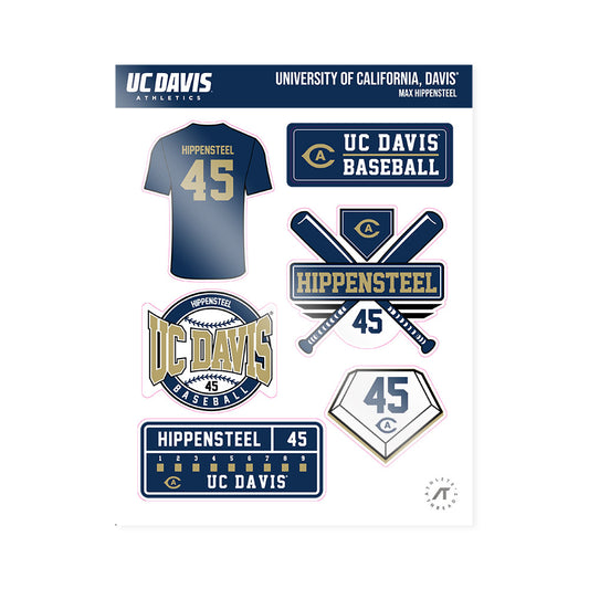 UC Davis - NCAA Baseball : Max Hippensteel - Sticker Sheet-0
