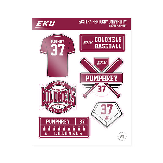 EKU - NCAA Baseball : Cooper Pumphrey - Sticker Sheet-0