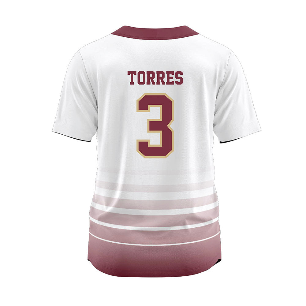 FSU - NCAA Softball : Isabella Torres - White Jersey-1