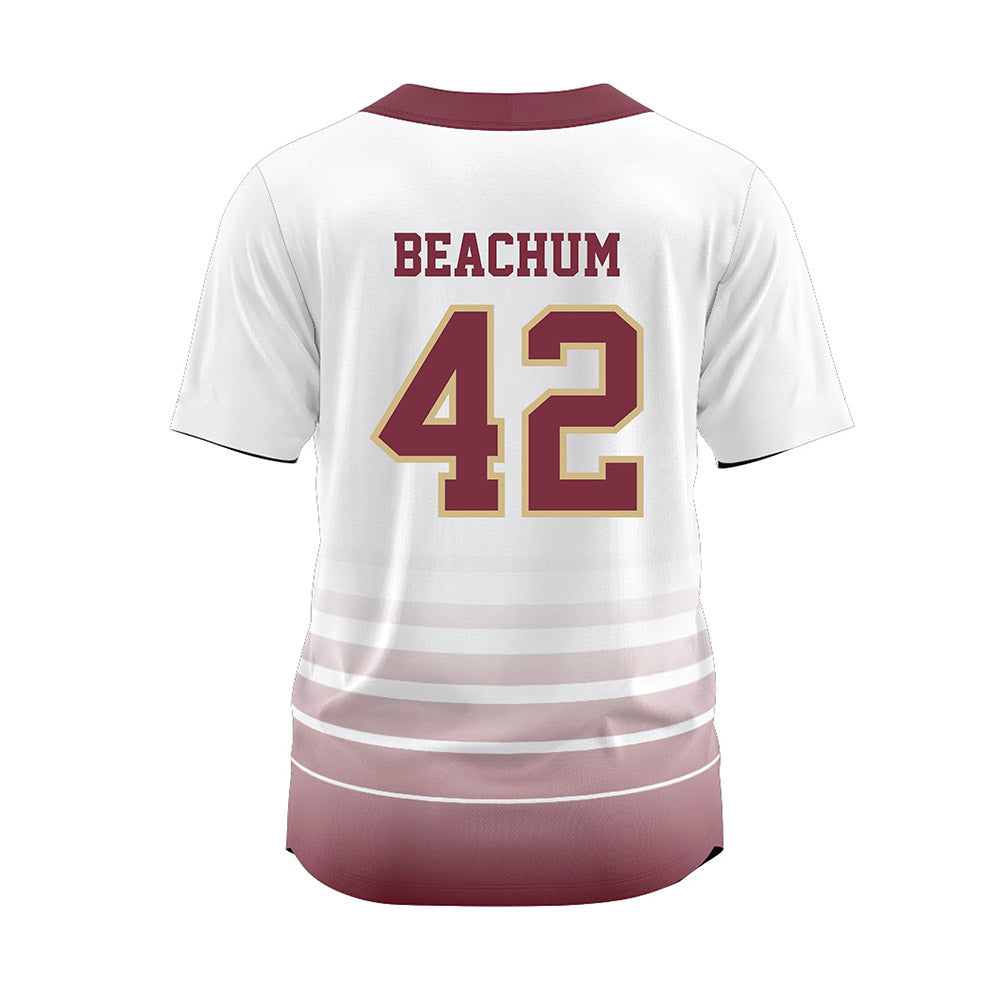 FSU - NCAA Softball : Jaysoni Beachum - White Jersey-1