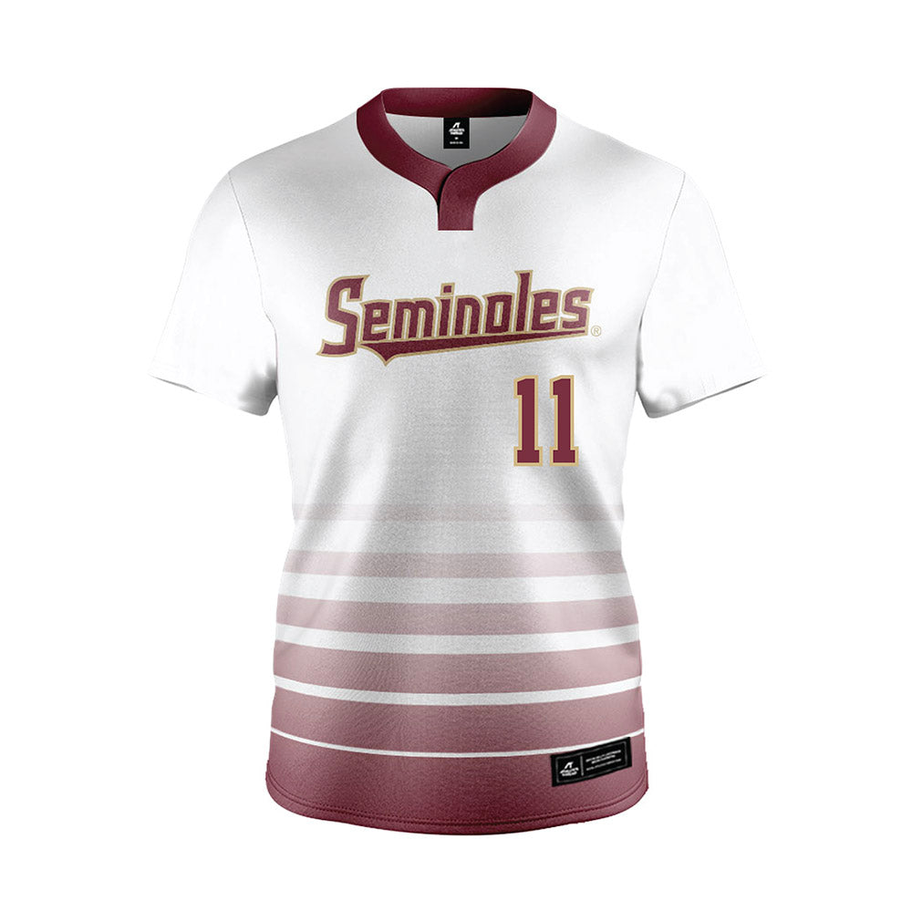 FSU - NCAA Softball : Ashtyn Danley - White Jersey-0