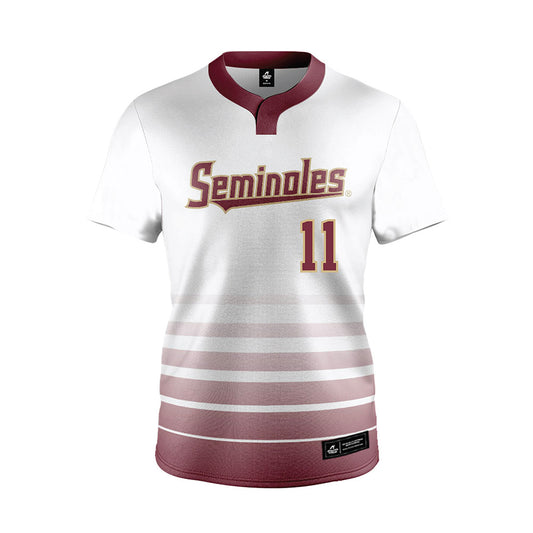 FSU - NCAA Softball : Ashtyn Danley - White Jersey-0