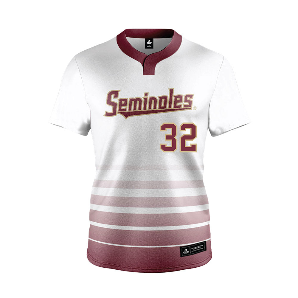 FSU - NCAA Softball : Jazzy Francik - White Jersey-0
