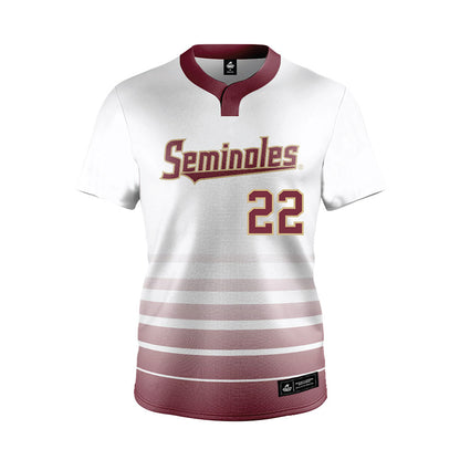 FSU - NCAA Softball : Harlie Chism - White Jersey-0