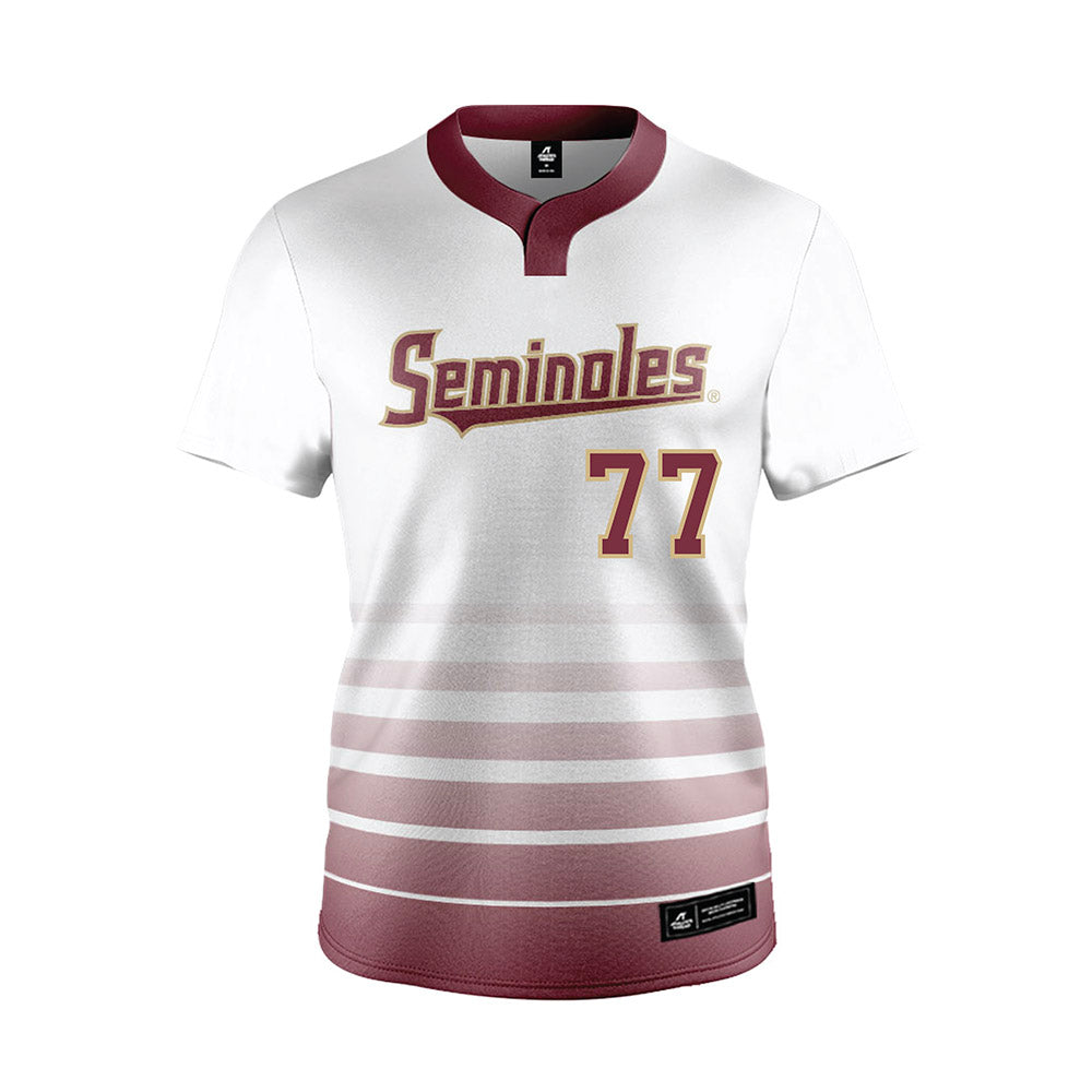 FSU - NCAA Softball : Anna Hinde - White Jersey-0