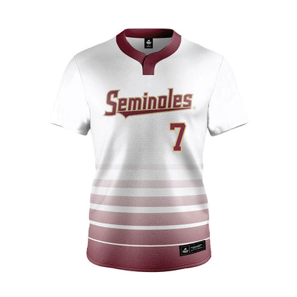 FSU - NCAA Softball : Angelee Bueno - White Jersey-0