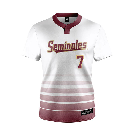 FSU - NCAA Softball : Angelee Bueno - White Jersey-0