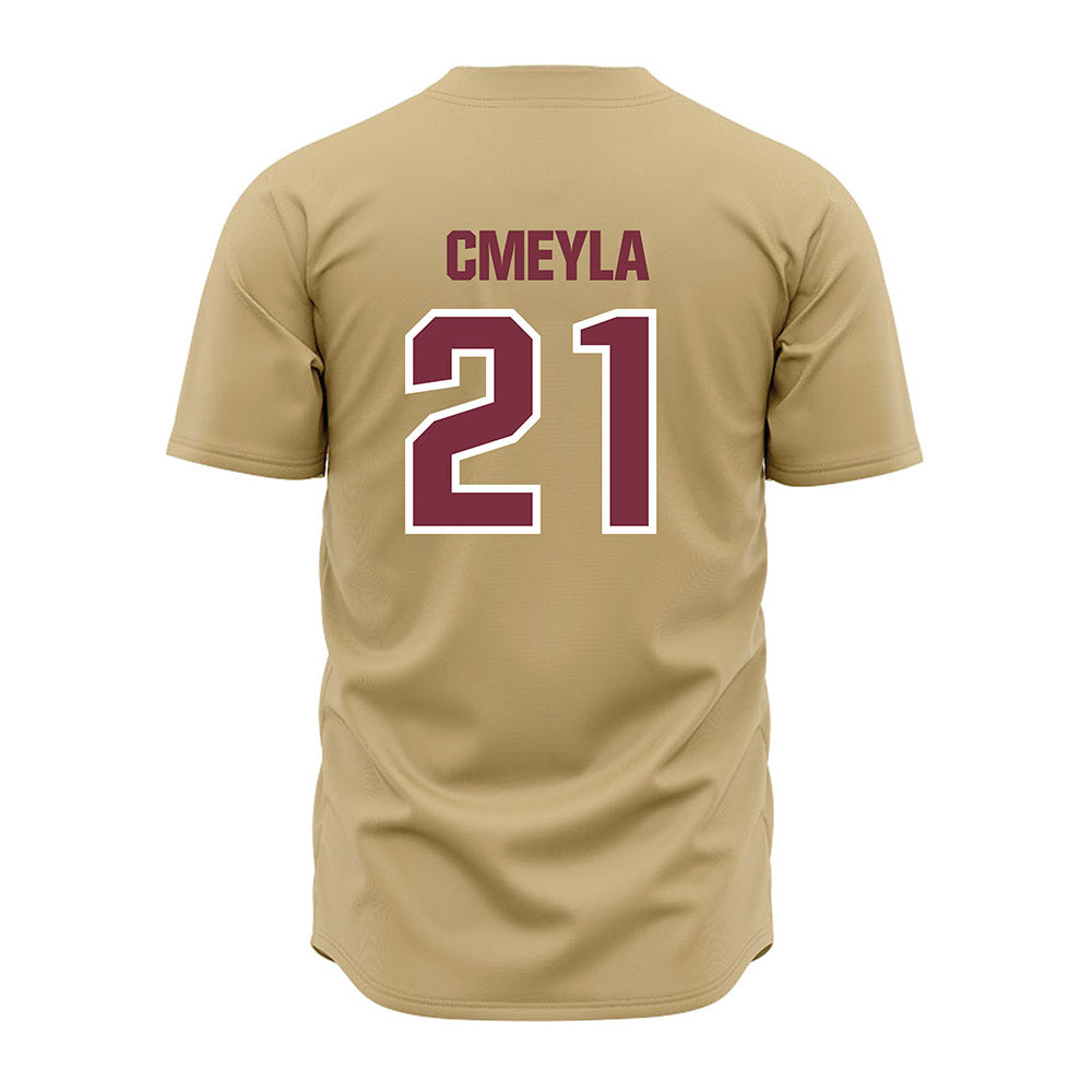 FSU - NCAA Baseball : Nathan Cmeyla - Gold Jersey-1