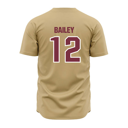FSU - NCAA Baseball : Myles Bailey - Gold Jersey-1