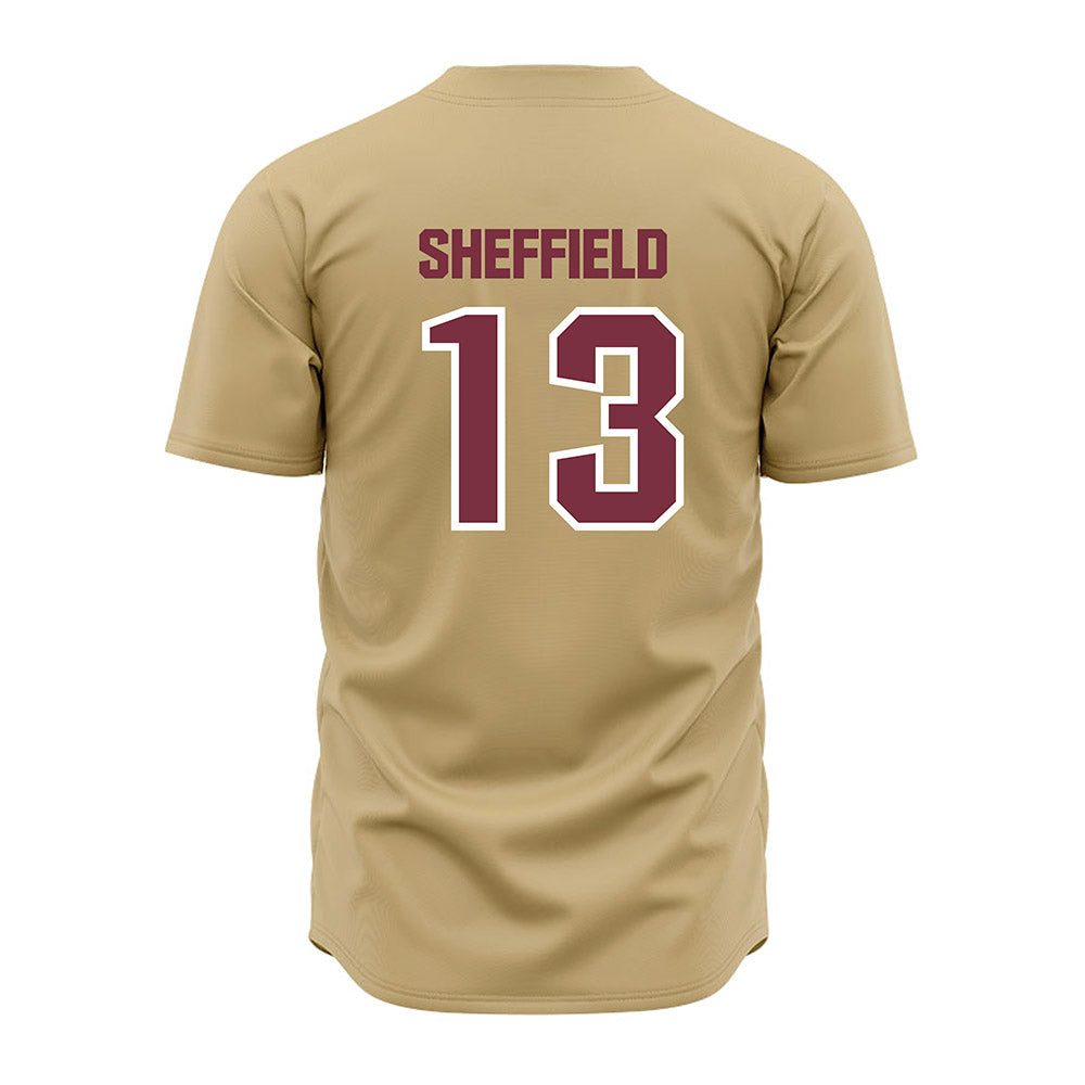 FSU - NCAA Baseball : Noah Sheffield - Gold Jersey-1