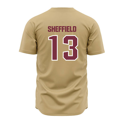 FSU - NCAA Baseball : Noah Sheffield - Gold Jersey-1