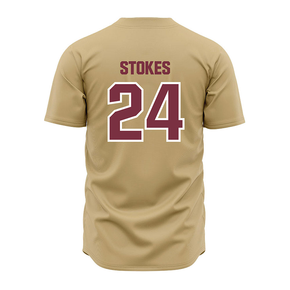 FSU - NCAA Baseball : Cole Stokes - Gold Jersey-1
