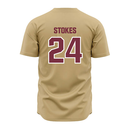FSU - NCAA Baseball : Cole Stokes - Gold Jersey-1
