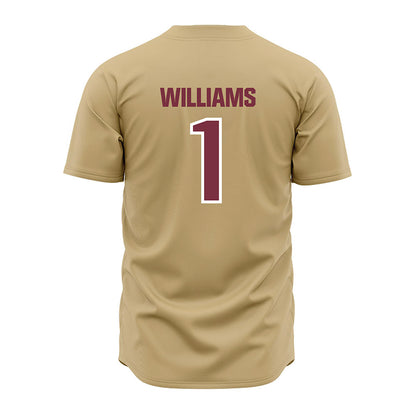 FSU - NCAA Baseball : Chase Williams - Gold Jersey-1
