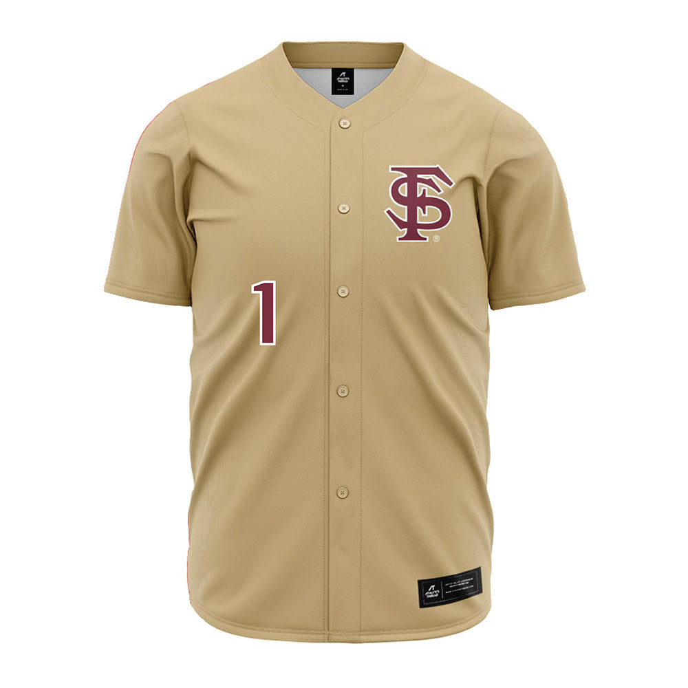 FSU - NCAA Baseball : Chase Williams - Gold Jersey-0