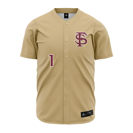 FSU - NCAA Baseball : Chase Williams - Gold Jersey-0