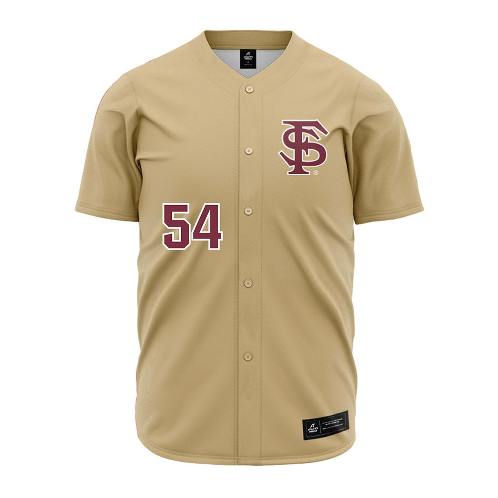 FSU - NCAA Baseball : Presley Woodson - Gold Jersey-0