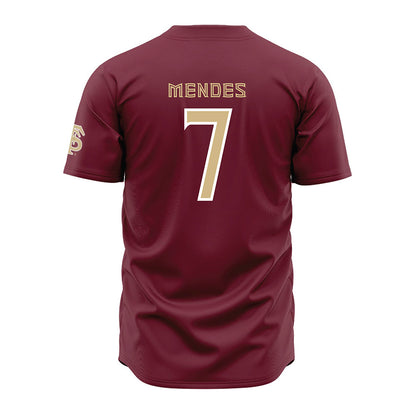 FSU - NCAA Baseball : Wes Mendes - Garnet Jersey-1