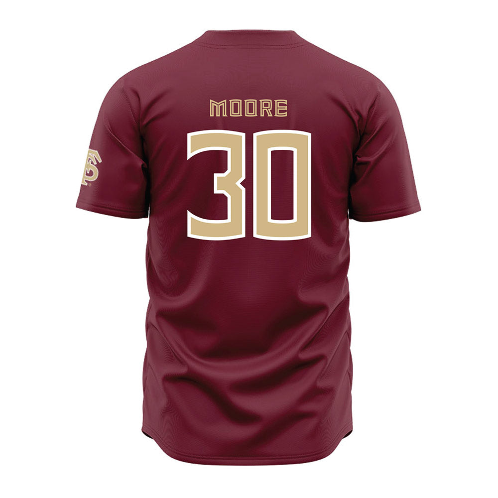 FSU - NCAA Baseball : Bryson Moore - Garnet Jersey-1